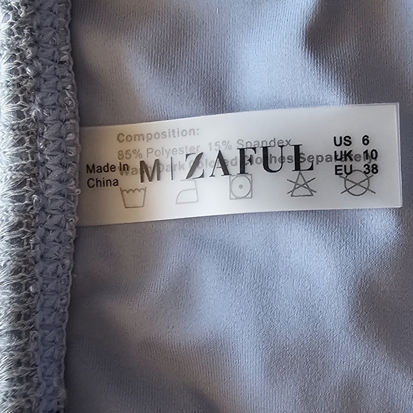 Zaful Crochet High Cut String Tie Side Bikini Bottom Size Medium (6) - Picture 7 of 8